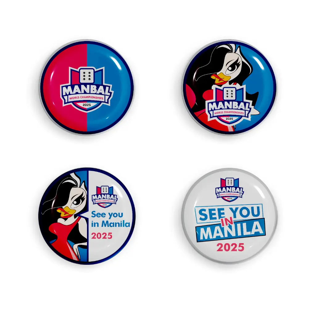 IBF Button Pin with Clasp Magnet