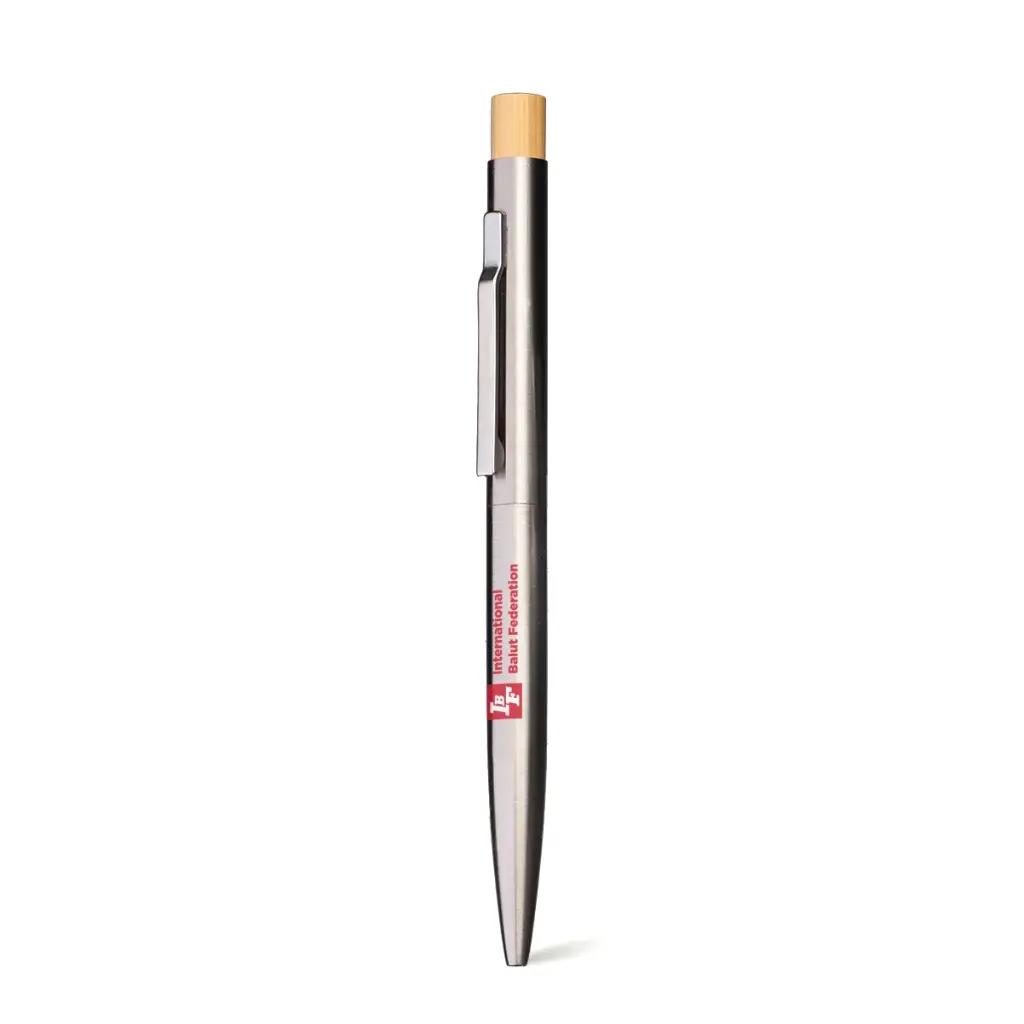 IBF 1950s – Recycled Stainless Steel & FSC Bamboo Ballpen